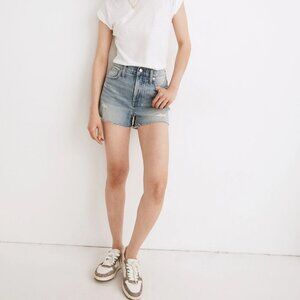 Madewell The Perfect Jean Short in Snyder Wash: TENCEL Denim Edition